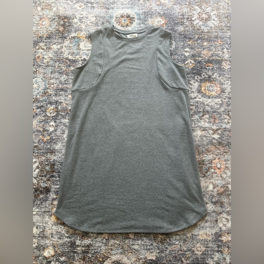 Maurices 24/7 Sleeveless Tee Dress Grey - Size M
